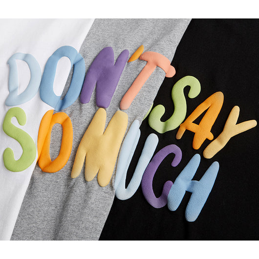 Camiseta Suelta de Manga Corta con Letras en Relieve 3D - Estilo Urbano para Hombre - Image 10