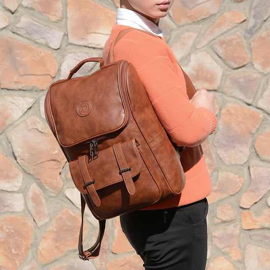 Mochila Universitaria Retro Casual - Estilo College para Estudiantes - Image 10