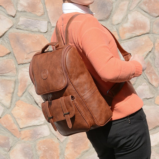 Mochila Universitaria Retro Casual - Estilo College para Estudiantes - Image 4