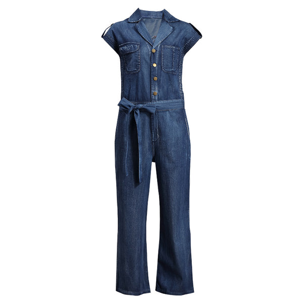 Jeans Anchos Oversized para Mujer con Bordado Vintage