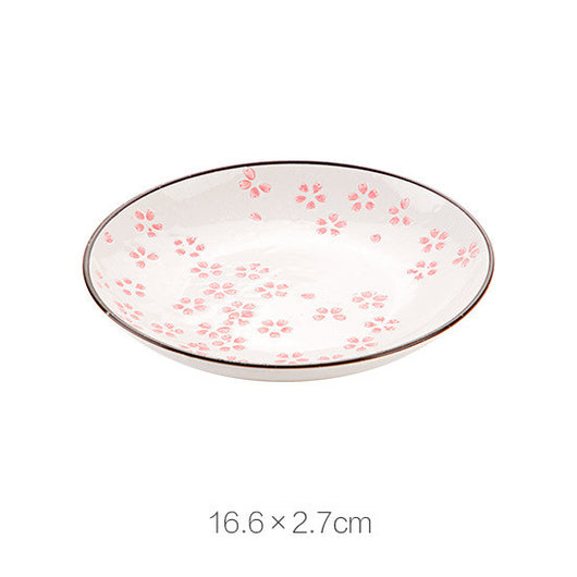 Plato de Cerámica Flor de Cerezo - Vajilla Multiuso para Cena, Postre y Sushi - Image 14