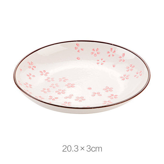 Plato de Cerámica Flor de Cerezo - Vajilla Multiuso para Cena, Postre y Sushi - Image 13