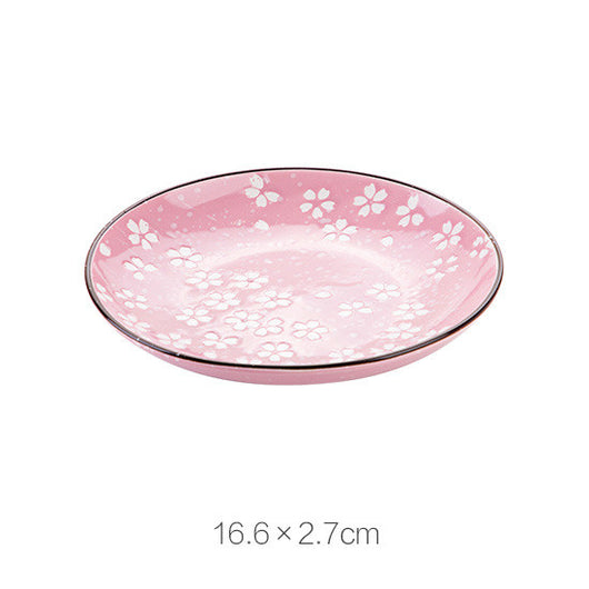 Plato de Cerámica Flor de Cerezo - Vajilla Multiuso para Cena, Postre y Sushi - Image 16