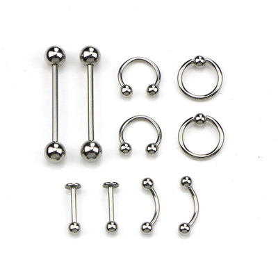 Kit Completo de Perforación Corporal 21 Piezas - Joyas Profesionales y Herramientas Desechables - Image 10