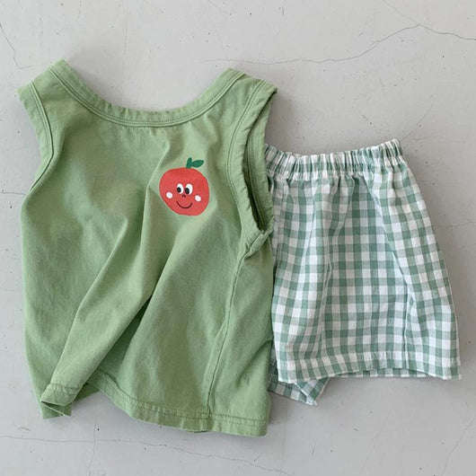 Conjunto de Dos Piezas: Camiseta y Shorts de Algodón para Niños y Niñas - Image 4