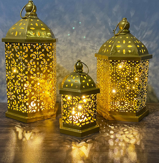 Linterna LED Decorativa Eid Mubarak - Suministros Ramadán Muslim Party - Image 5
