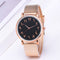 Digital Couple Watches with Metal Mesh - Creative Design