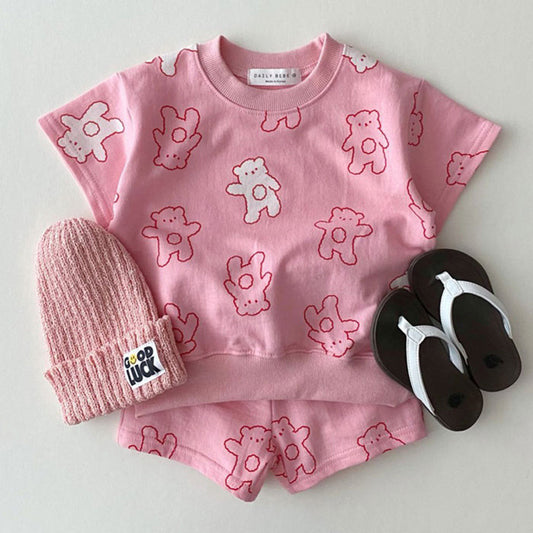 Traje Corto de Osito Adorable para Niños - Image 2