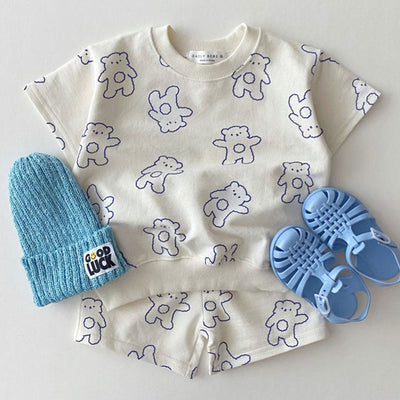 Traje Corto de Osito Adorable para Niños - Image 3