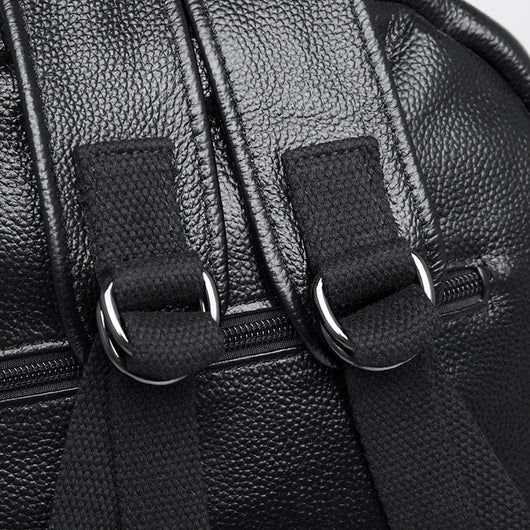 Mochila de Cuero para Hombre con Patrón Casual - Image 3