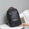 Mochila de Cuero para Hombre con Patrón Casual