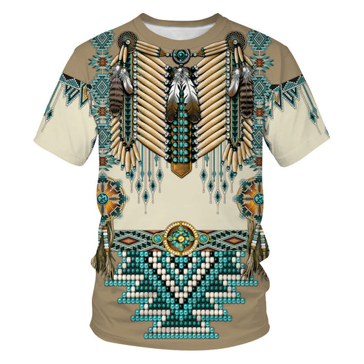 Playera Hombre Impresión 3D Paisaje Digital - Image 3