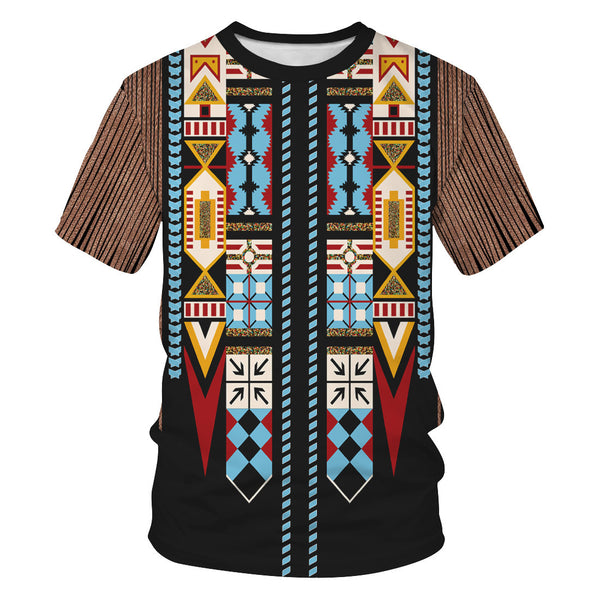Playera Hombre Impresión 3D Paisaje Digital