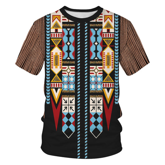 Playera Hombre Impresión 3D Paisaje Digital