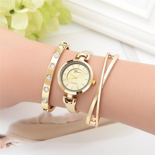 Conjunto de Reloj de Cuarzo y Pulsera de Estilo Creativo - Image 10