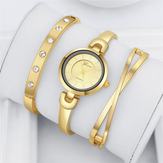 Conjunto de Reloj de Cuarzo y Pulsera de Estilo Creativo - Image 4