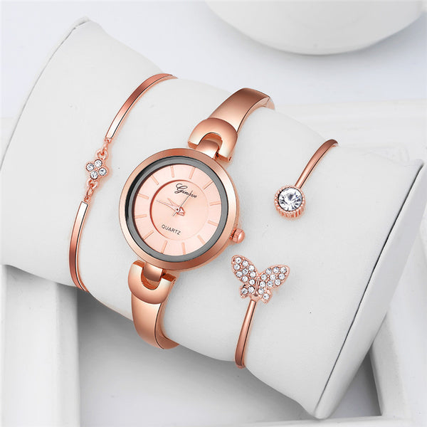 Conjunto de Reloj de Cuarzo y Pulsera de Estilo Creativo
