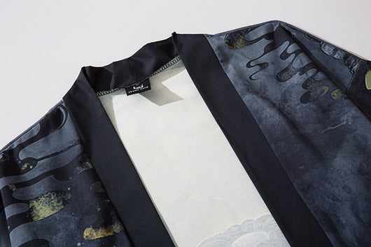 Kimono Cardigan Estilo Demonio Japonés - Chaqueta Vintage Protección Solar Unisex - Image 11