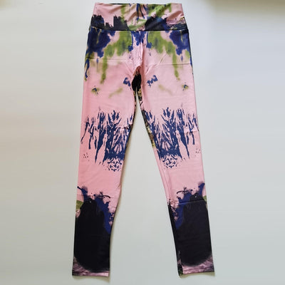 Leggings Deportivos de Cintura Alta con Patrón de Tinta Abstracta y Máxima Elasticidad - Image 15