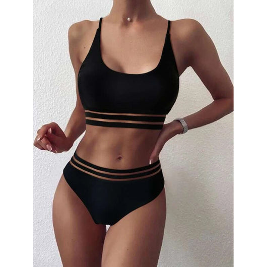 Bikini Cintura Alta con Encaje - Diseño Europeo Elegante - Image 8