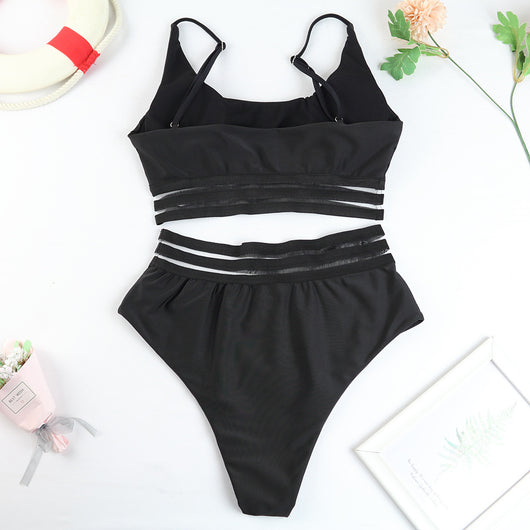 Bikini Cintura Alta con Encaje - Diseño Europeo Elegante - Image 9