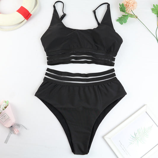 Bikini Cintura Alta con Encaje - Diseño Europeo Elegante - Image 2