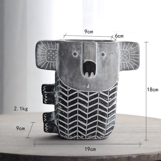 Maceta de Cemento Koala - Diseño Adorable para Suculentas - Image 8