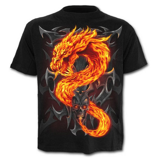 Camiseta Calavera Gótica Estampado Digital - Diseño Europeo Hombre - Image 8