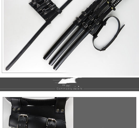 Cinturón de Espada Cosplay Anime con Correa de Cuero PU - Image 9