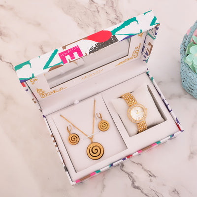 Conjunto de Reloj y Collar para Regalos Navideños - Image 5