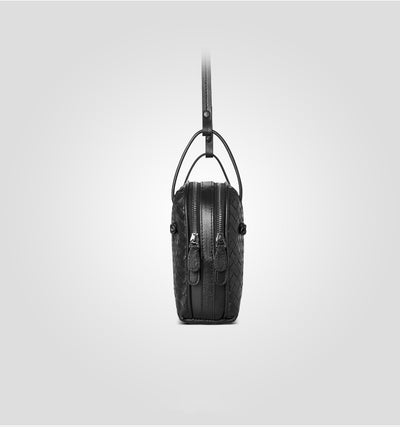 Bolso Crossbody de Cuero Genuino Tejido para Mujer - Elegante Bandolera de Piel de Oveja - Image 8