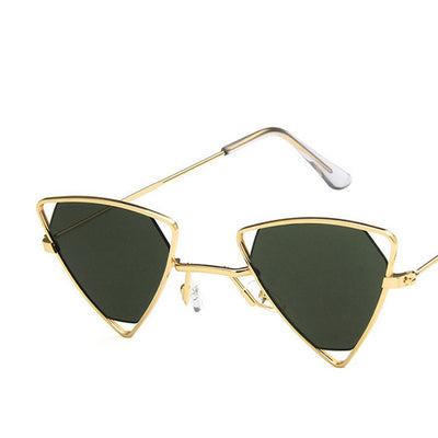 Gafas de Sol Retro Triángulo Punk Alloy - Estilo Vintage Gótico Degradado para Hombre y Mujer - Image 10