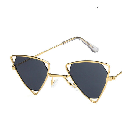 Gafas de Sol Retro Triángulo Punk Alloy - Estilo Vintage Gótico Degradado para Hombre y Mujer - Image 13