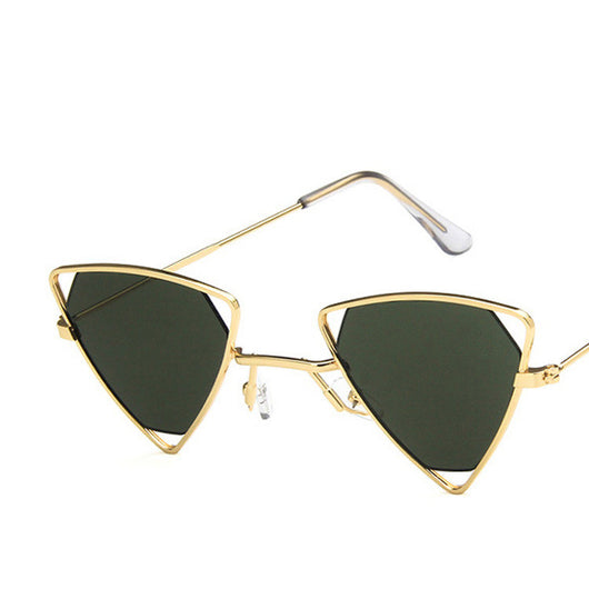 Gafas de Sol Retro Triángulo Punk Alloy - Estilo Vintage Gótico Degradado para Hombre y Mujer - Image 7