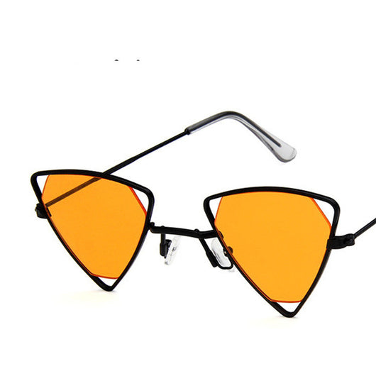 Gafas de Sol Retro Triángulo Punk Alloy - Estilo Vintage Gótico Degradado para Hombre y Mujer - Image 3