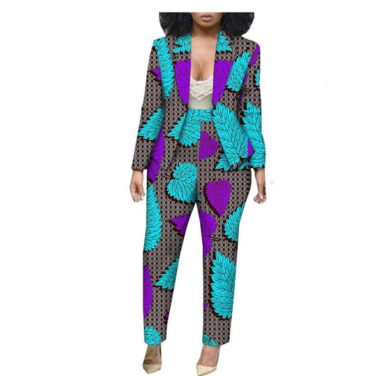 Conjunto Femenino Estampado de Algodón Puro - Talla Grande Casual - Image 5