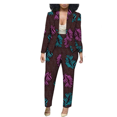Conjunto Femenino Estampado de Algodón Puro - Talla Grande Casual - Image 4