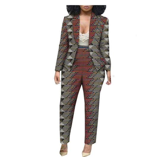 Conjunto Femenino Estampado de Algodón Puro - Talla Grande Casual - Image 11