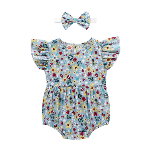 Enterizo Floral sin Mangas para Bebé 0-3 Años - Diseño Triangular Cómodo - Image 11