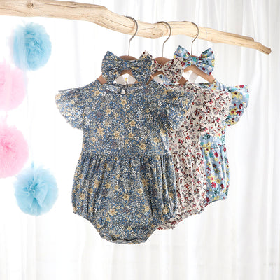 Enterizo Floral sin Mangas para Bebé 0-3 Años - Diseño Triangular Cómodo - Image 15