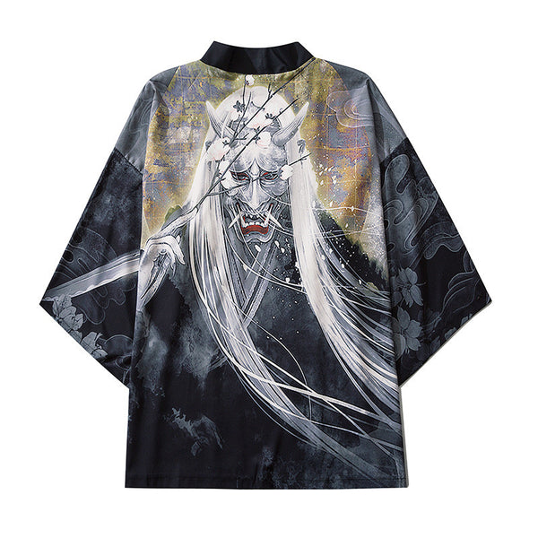 Chaqueta Camisa Estampada con Retrato - Manga 3/4 Ligera