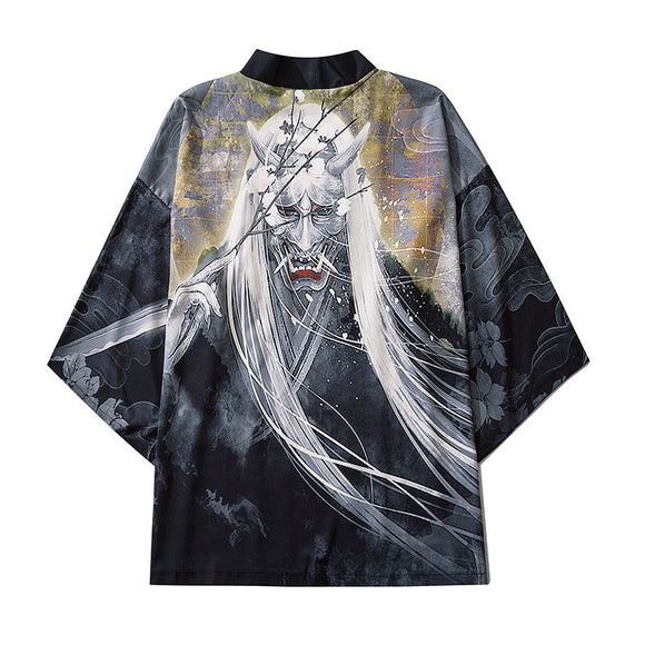 Chaqueta Camisa Estampada con Retrato - Manga 3/4 Ligera