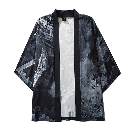 Chaqueta Camisa Estampada con Retrato - Manga 3/4 Ligera
