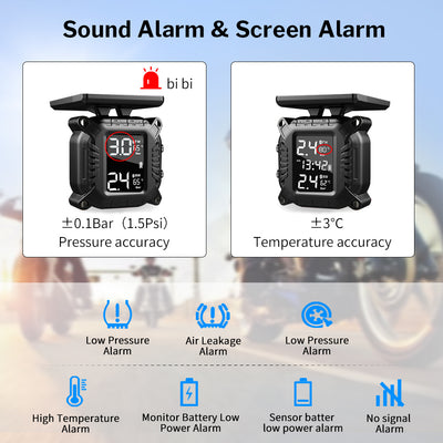 Monitor Inalámbrico de Presión de Neumáticos para Motocicletas y Locomotoras - Image 2