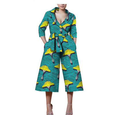 Jumpsuit Étnico de Algodón con Estampado Batik - Diseño Casual Africano - Image 18