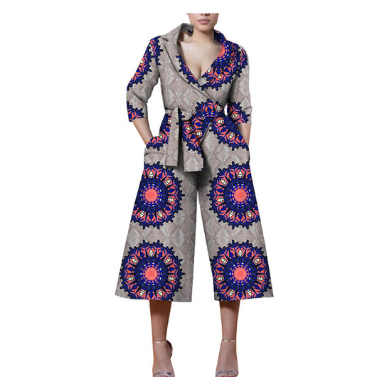 Jumpsuit Étnico de Algodón con Estampado Batik - Diseño Casual Africano - Image 14
