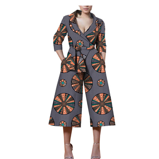 Jumpsuit Étnico de Algodón con Estampado Batik - Diseño Casual Africano - Image 19