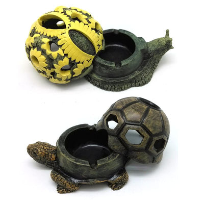 Cenicero Decorativo 3D de Resina - Tortuga y Caracol para el Hogar - Image 7
