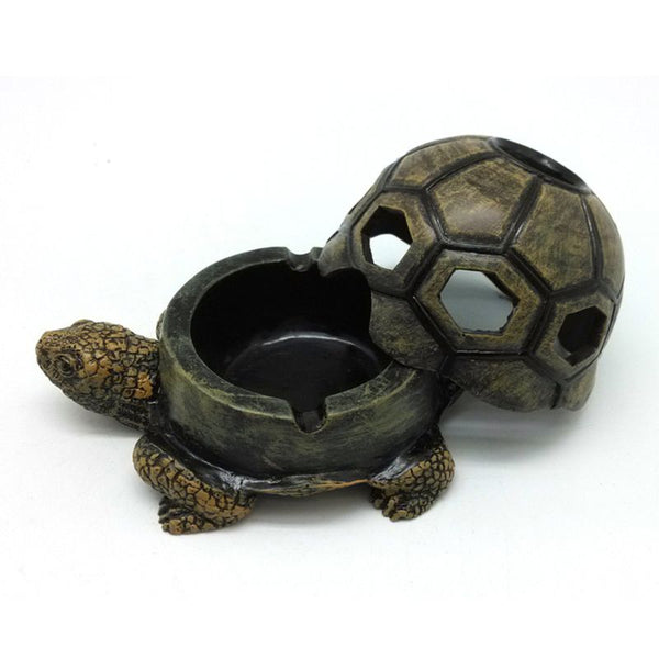 Cenicero Decorativo 3D de Resina - Tortuga y Caracol para el Hogar