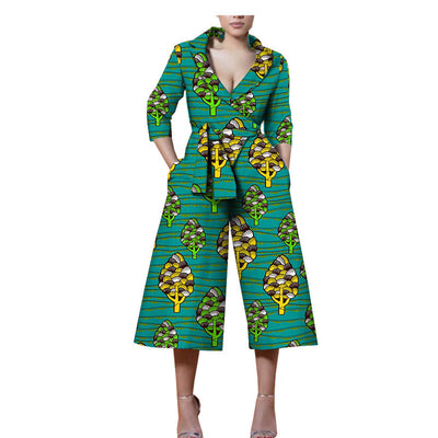 Jumpsuit Étnico de Algodón con Estampado Batik - Diseño Casual Africano - Image 8